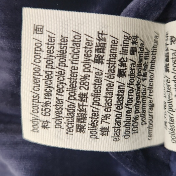 Victoria's Secret PINK PUFFER ZIP Vest, Dark Blue, Womens XXL - Picture 6 of 6